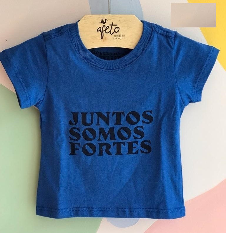 Camiseta manga curta menino Reserva Juntos Somos Fortes