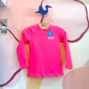 Blusa manga longa menina Praia Rosa
