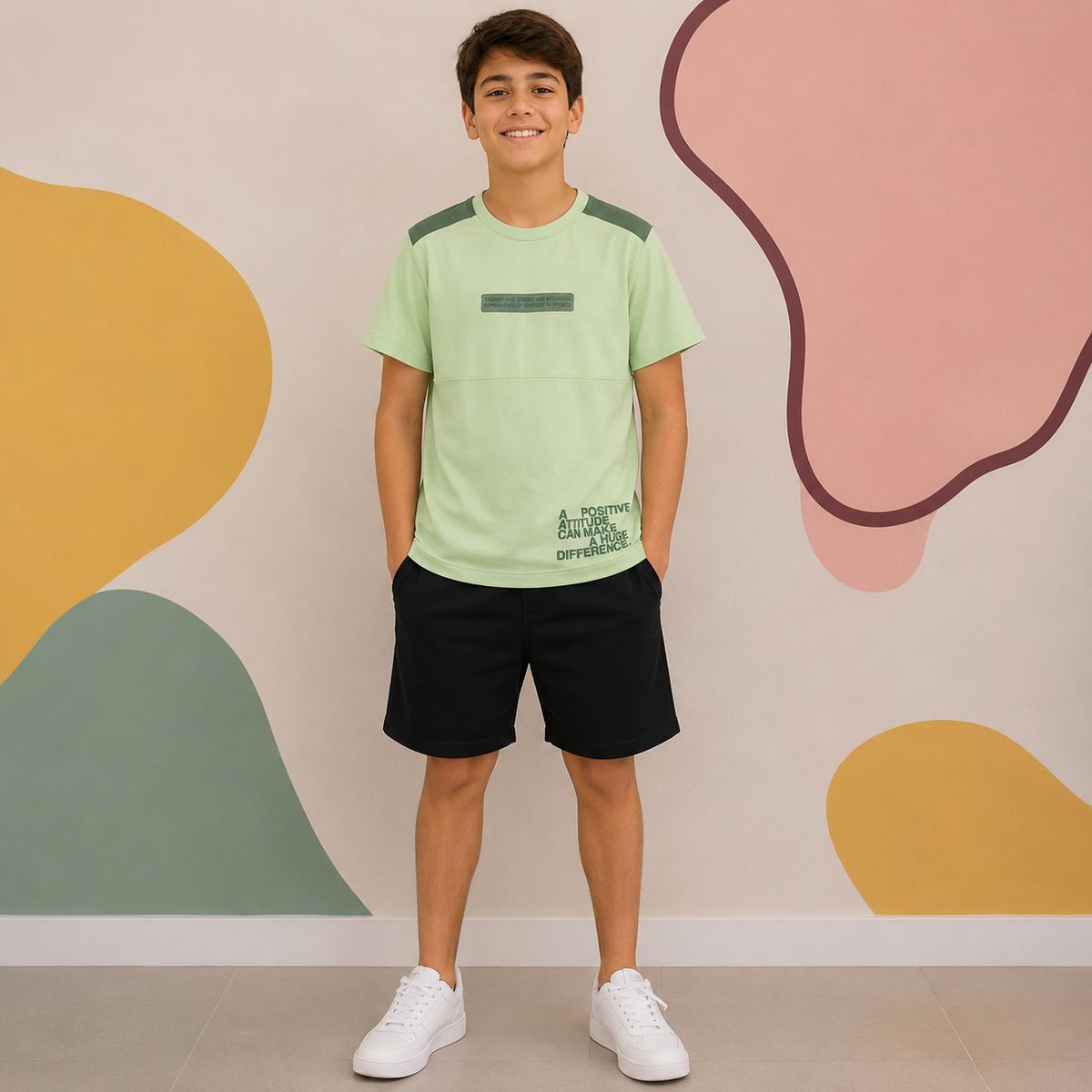 Camiseta Manga Curta menino Positive