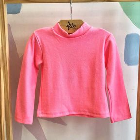 Blusa manga longa menina Kaiani Canelada Neon