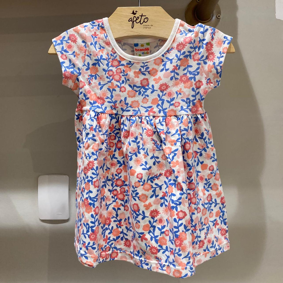 Vestido Manga Curta menina Tam 1