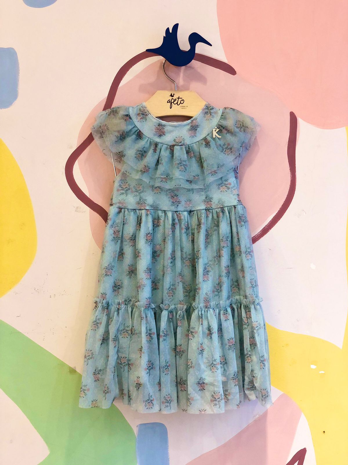 Vestido Regata Kiki Xodo Menina Tule Verde