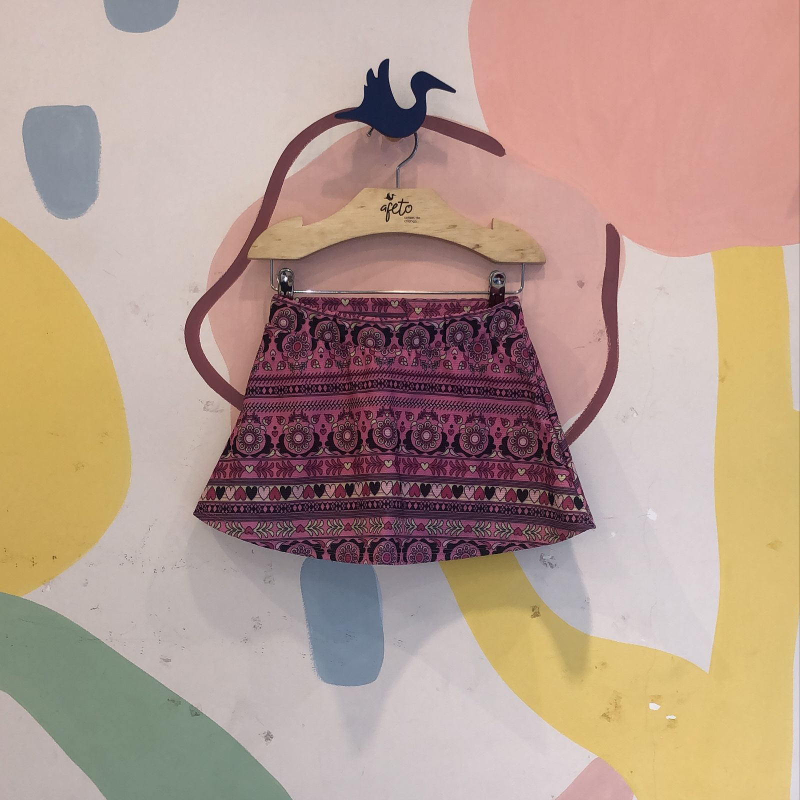 Saia menina Amandier Flor Coracao