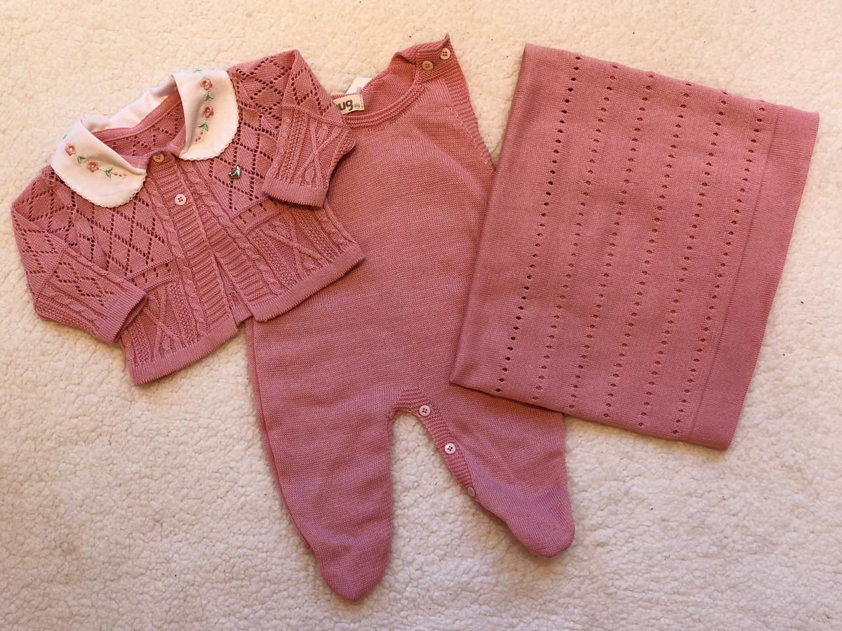 Saida Maternidade Manga Longa Menina Hug Linha C Bolero Gola