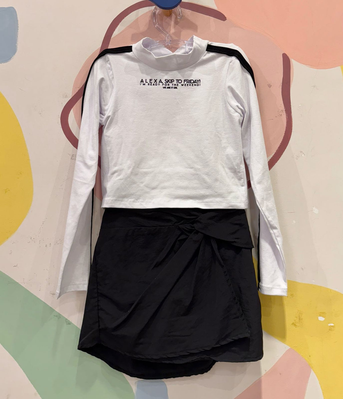 Conjunto Manga Longa Saia menina alexa Skip To Friday