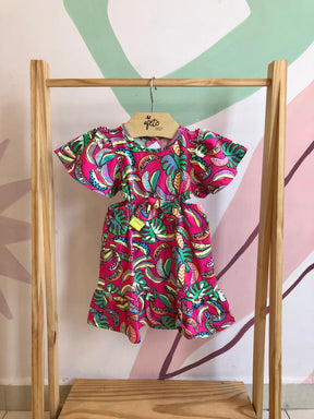 Vestido manga curta Momi Bananinhas