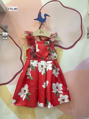 Vestido Regata Bambolina Infantil menina Festa Floral