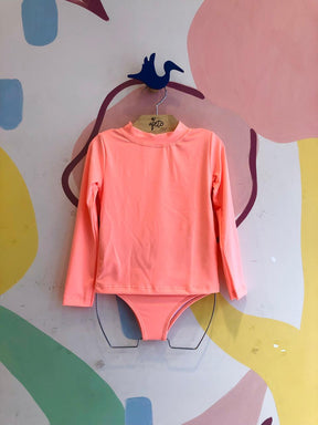 Conjunto Praia manga longa menina Liso