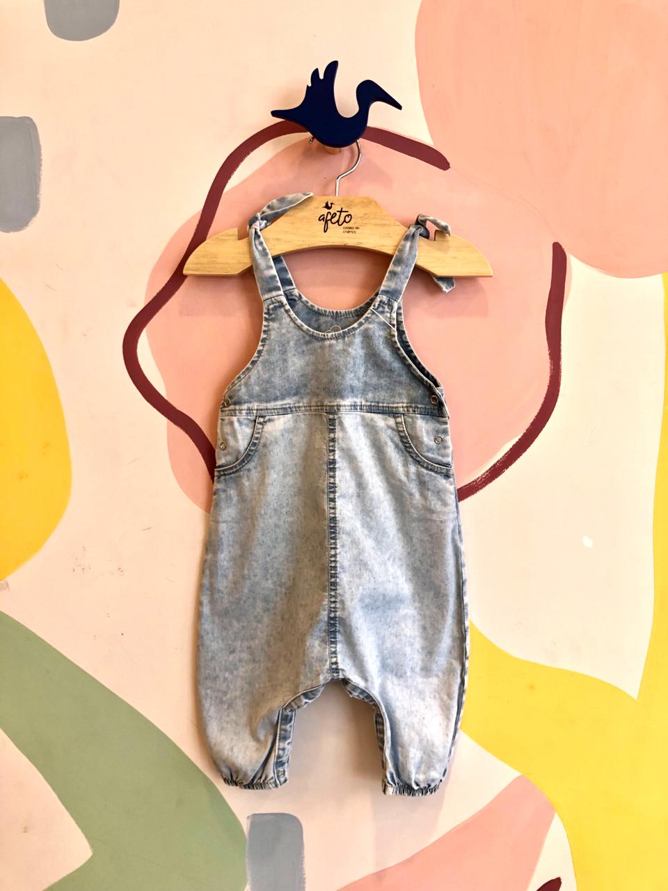 Macacao menina Mon Sucre Jeans Jeans