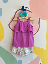 Conjunto Regata Shorts Charpey Menina Tricoline Viscose Flores