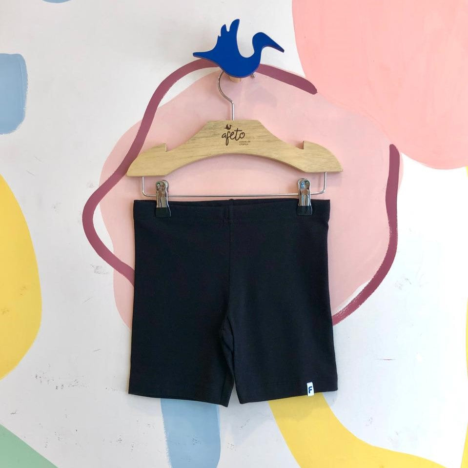 Shorts Fakini menina Ciclista Preto