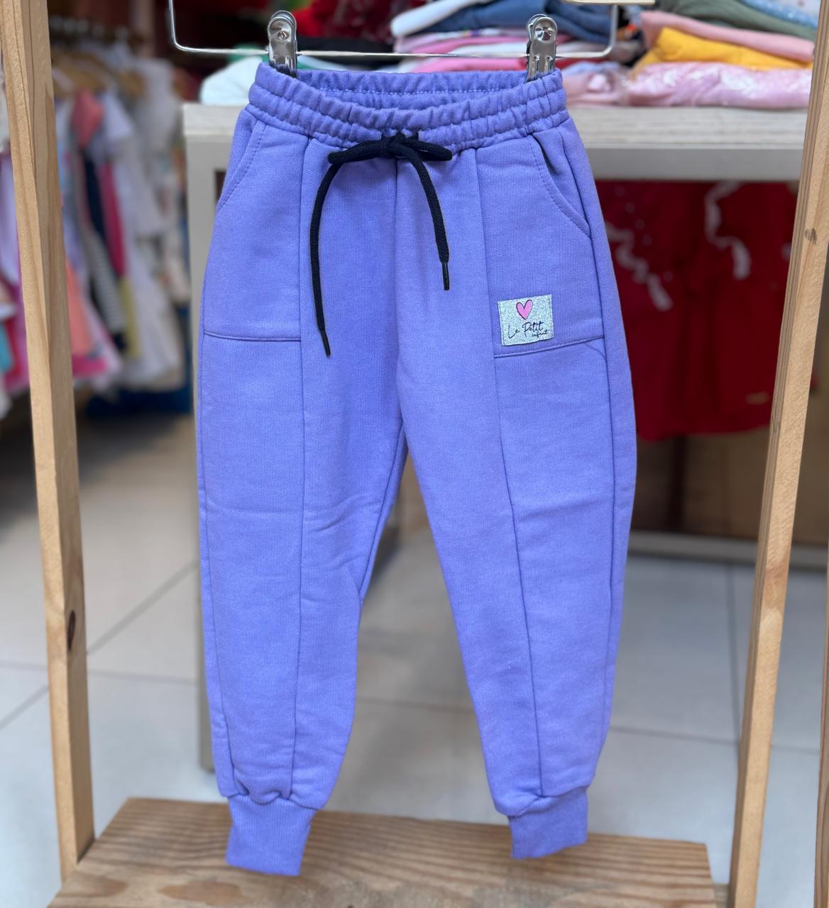Calça menina Moletom Detalhes Le Petit