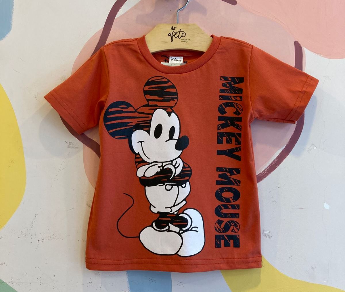 Blusa Manga Curta Disney menino Mickey