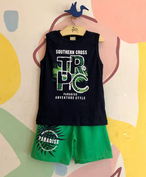 Conjunto regata Bermuda menino Paradise