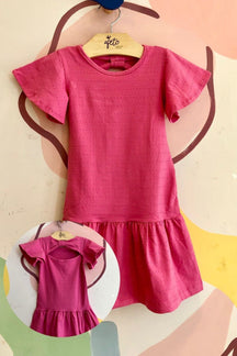 Vestido manga curta menina Pipoquinha