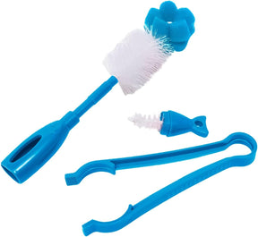 Kit Escova para Limpeza de Mamadeira Azul Buba 3 peças