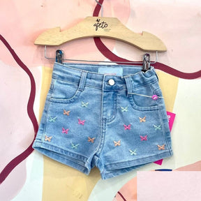 Shorts menina Borboleta Jeans