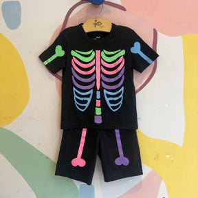Pijama manga curta Veggi Shorts menina Caveira