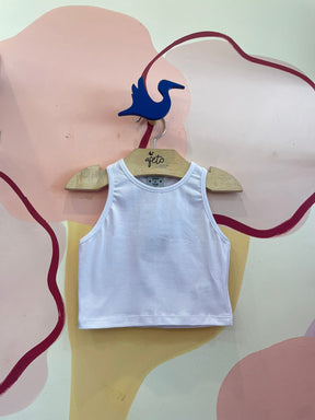 Blusa regata menina You+Me Cropped Liso