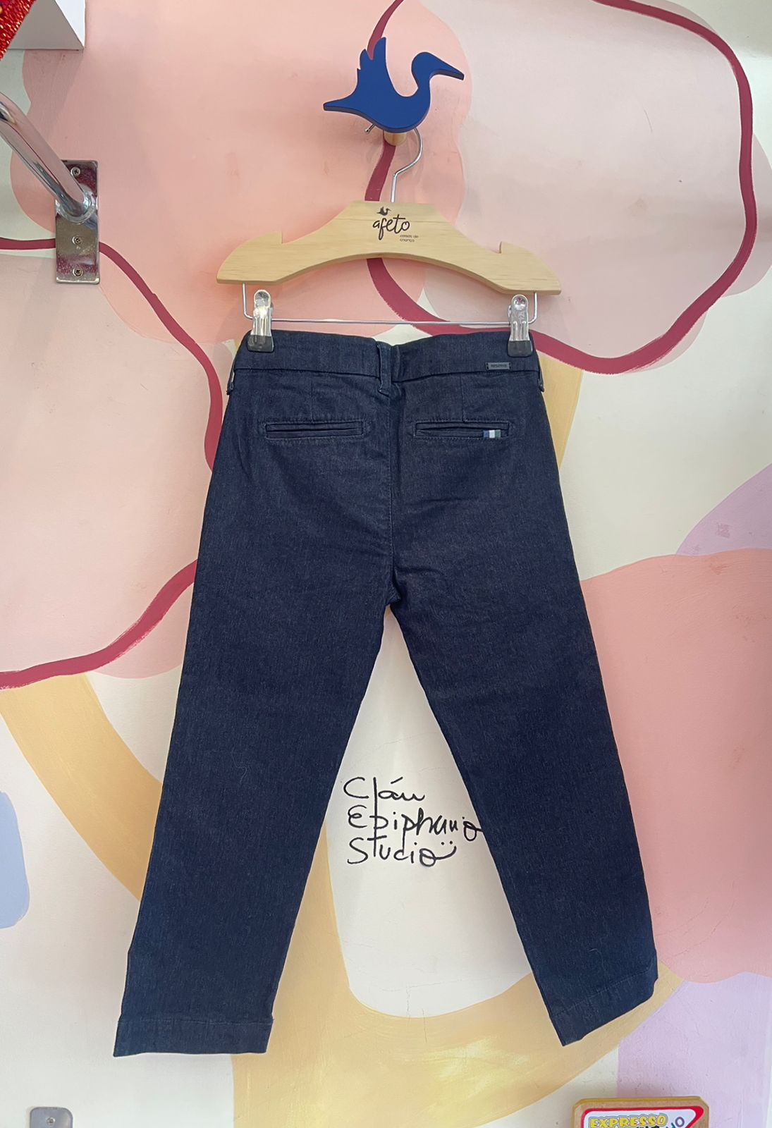 Calça menino Alfaiataria Jeans Escuro