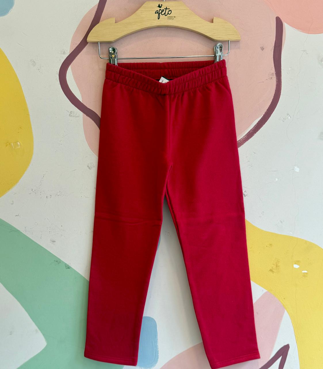 Calça menina infantil Moletinho Tam 4