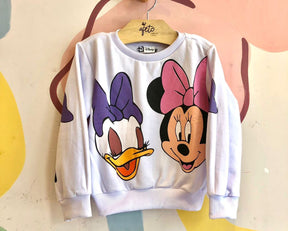 Blusa Manga Longa Disney menina Margarida Minnie