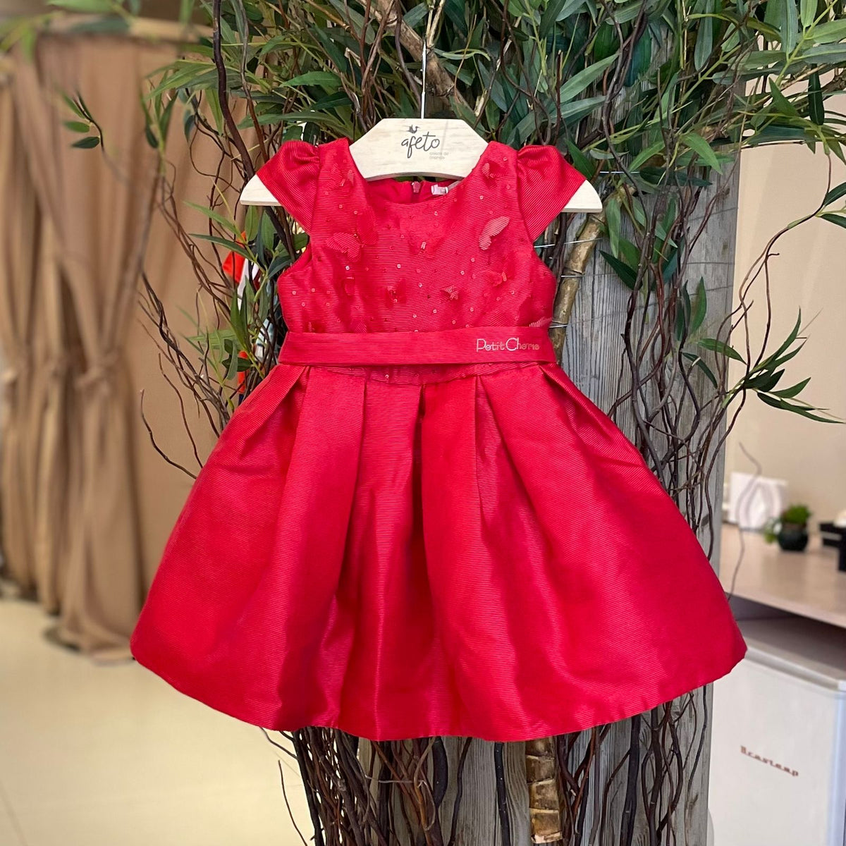 Vestido Manga Curta Petit Cherie Infantil Fem Festa Borboletas