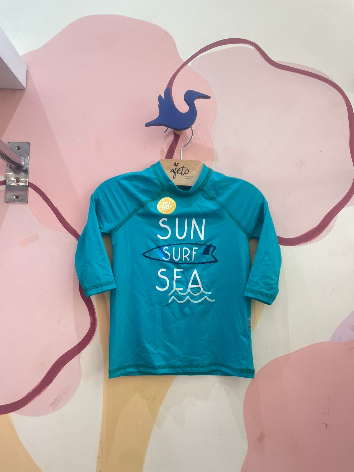 Blusa Manga Longamenino Hering Praia Sun