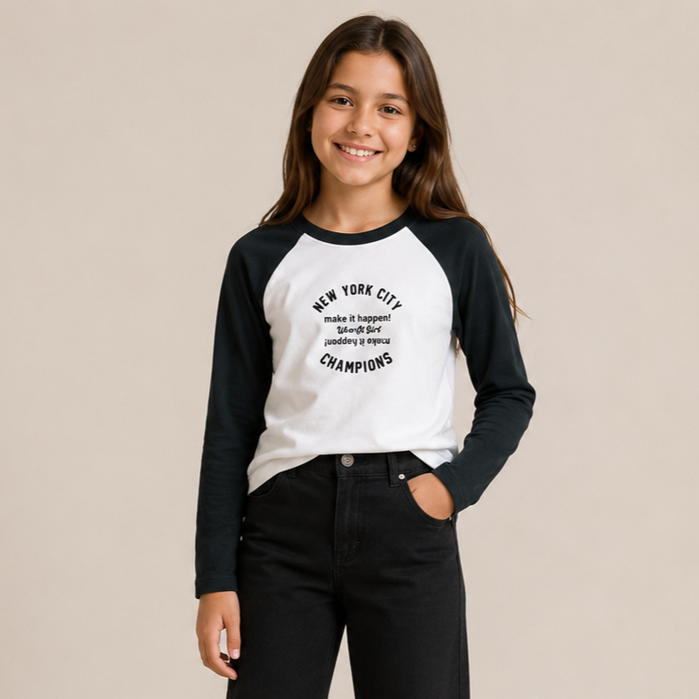 Blusa Manga Longa menina Champions It Girl
