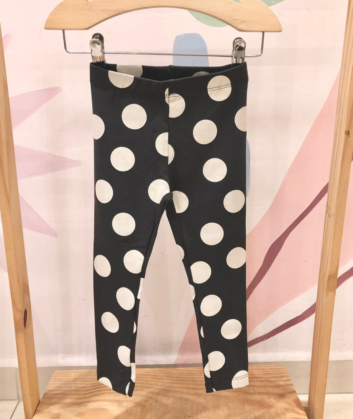 Calça menina Poa Off White Cinza