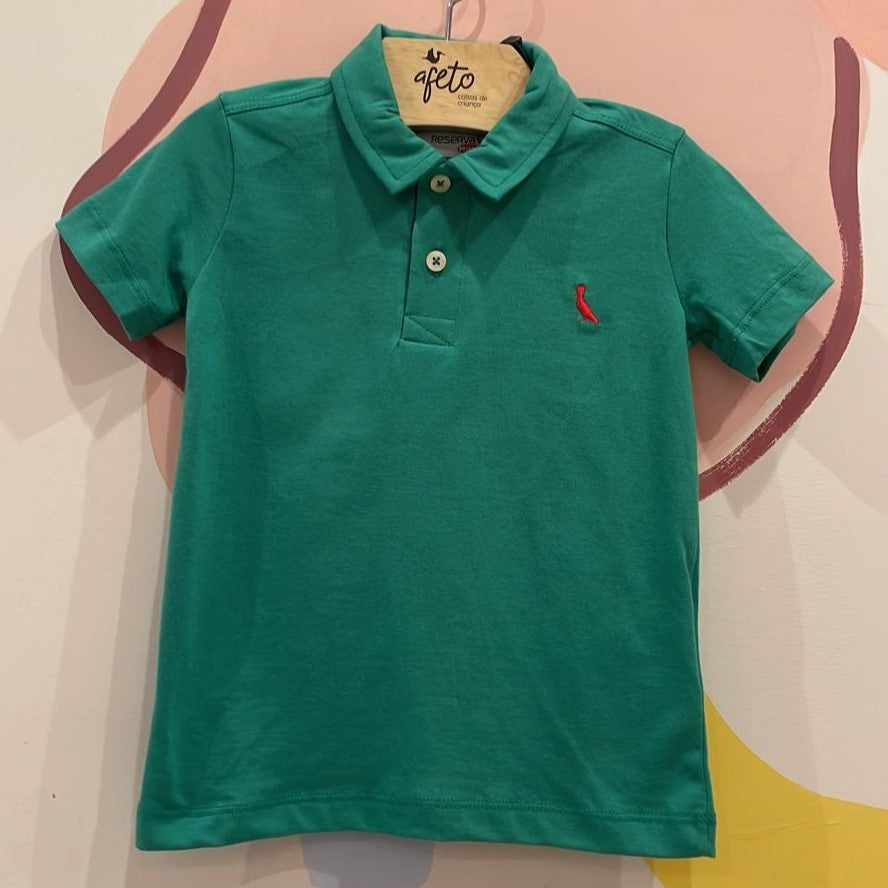 Camiseta Manga Curta Reserva Infantil Menino Polo Lisa