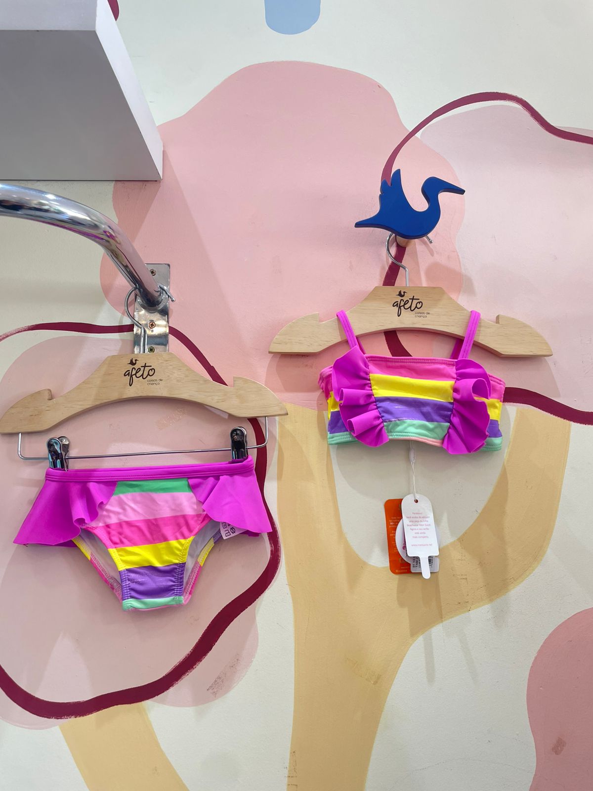 Biquini menina Listras Babado