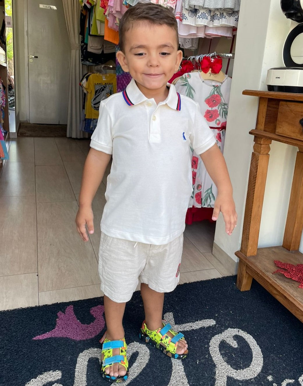 Camiseta Manga Curta Reserva Infantil Menino Polo Piquet