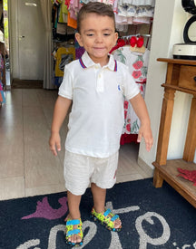 Camiseta Manga Curta Reserva Infantil Menino Polo Piquet