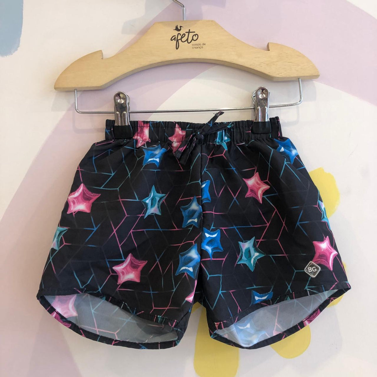 Shorts menina infantil Kyly em moletinho Donuts