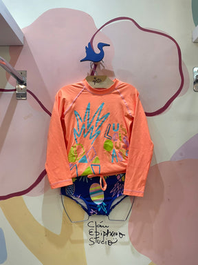 Biquini menina Manga Longa Abacaxi