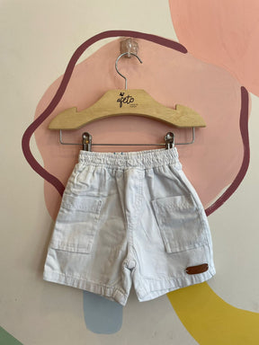 Bermuda Boy Joy Infantil Menino Sarja Bolso Lateral