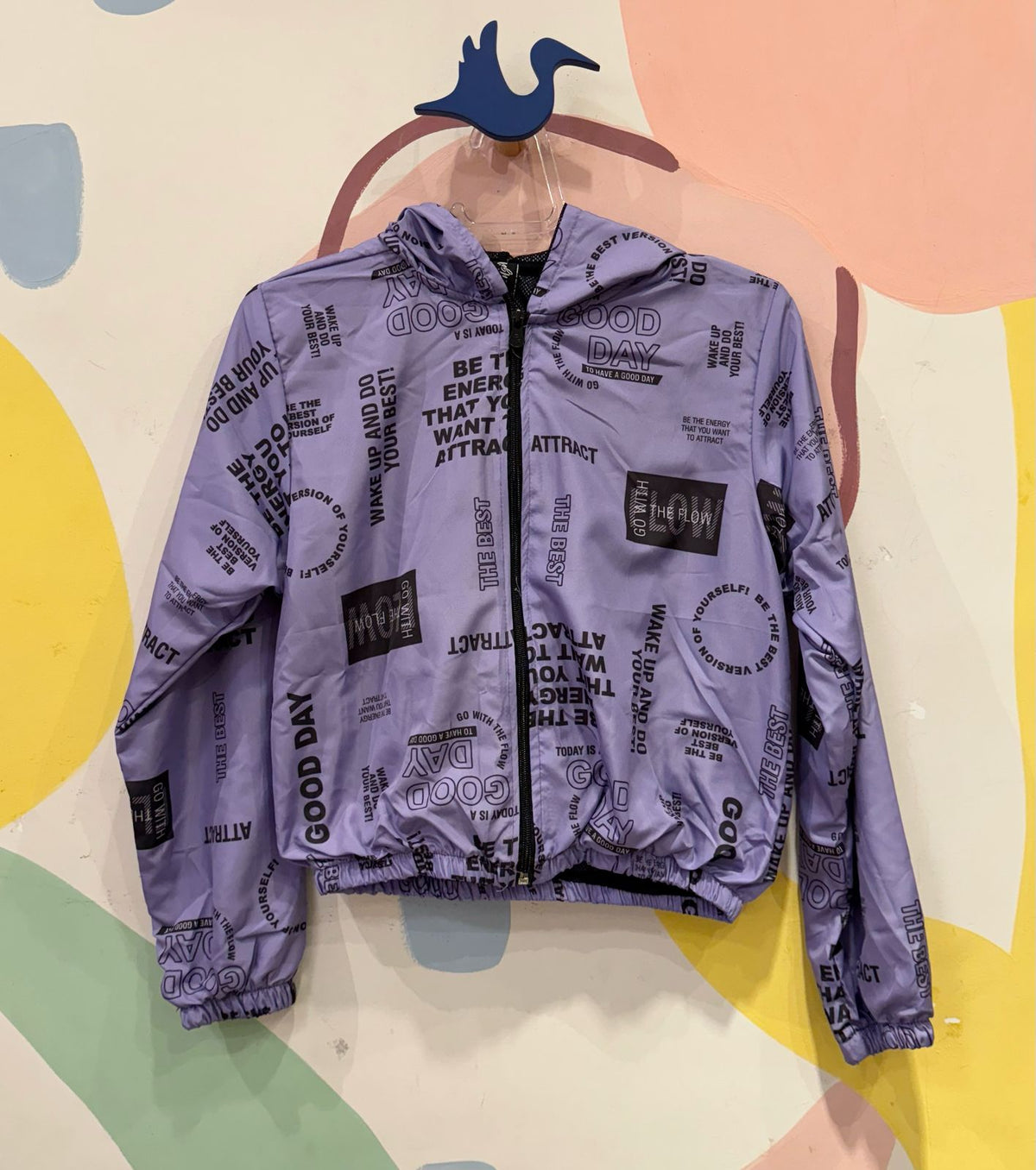 Jaqueta Manga Longa menina corta Vento