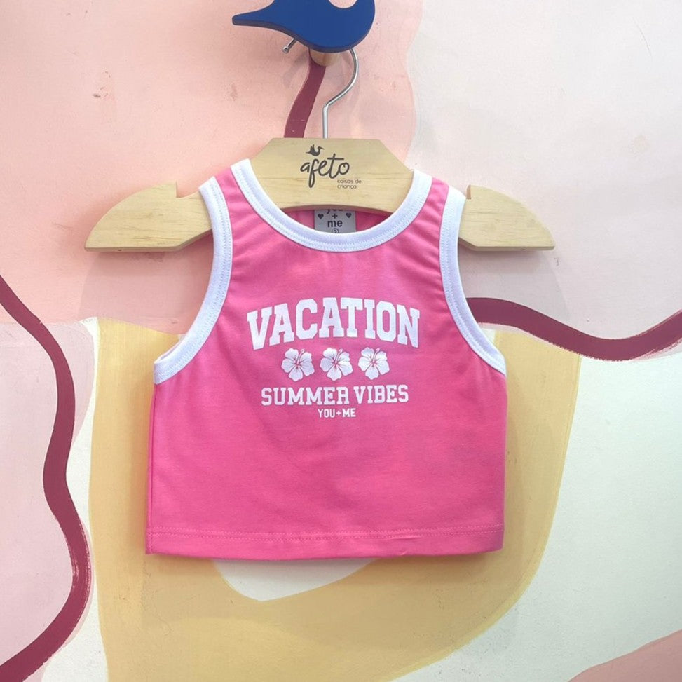 Blusa Regata Menina You+Me Vacation