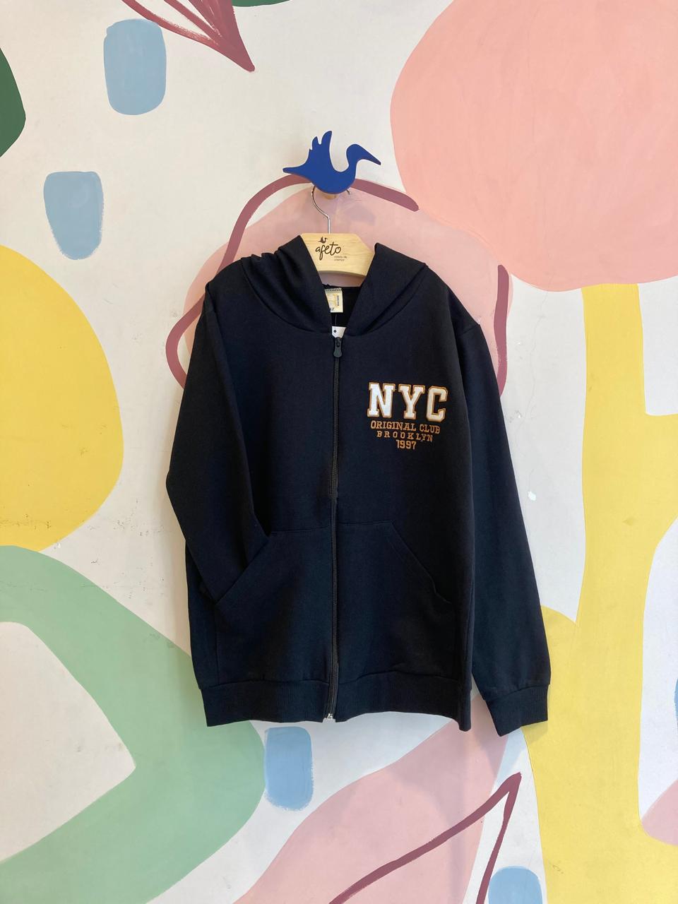 Jaqueta Manga Longa menino Nyc Com Touca