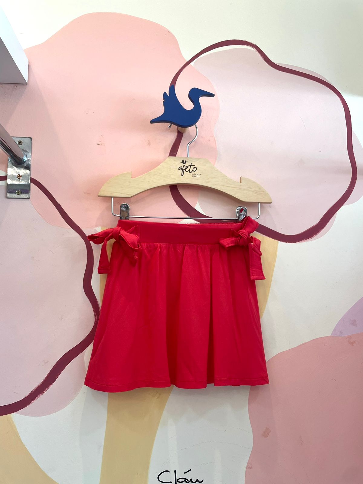 Saia menina You+Me Lisa Viscose Vermelho