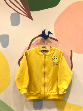 Casaco Manga Longa menina Patch Emoji Smile