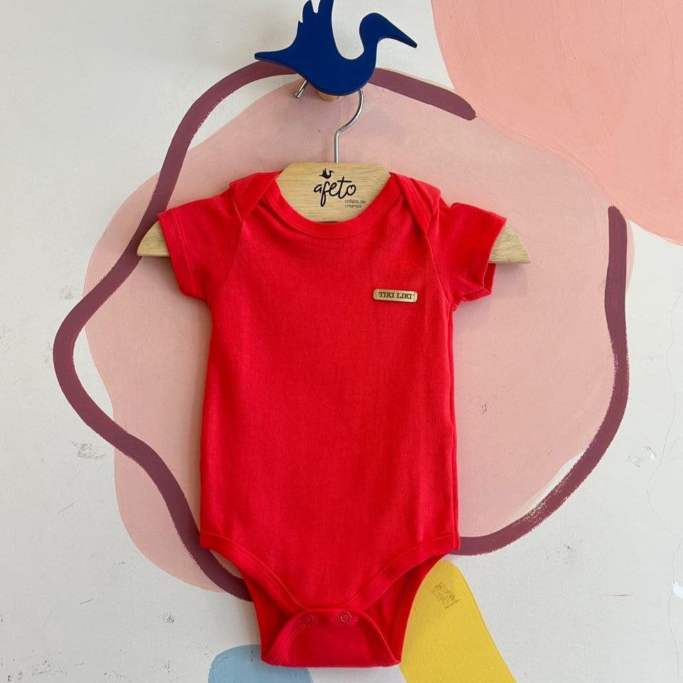 Body manga curta menino Ale Kids Liso