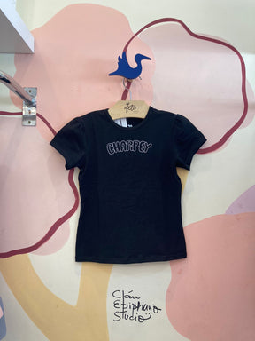 Blusa Manga Curta Menina Charpey Bordado