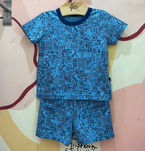 Pijama Manga Curta Shorts menino Circuitos