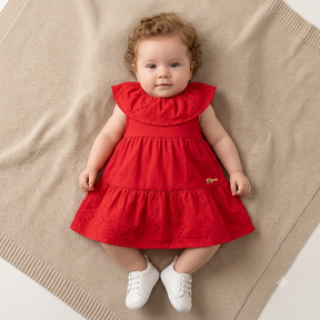 Vestido Regata Momi Infantil Fem Lasie Babados