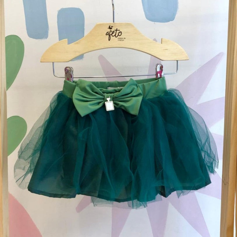 Saia Yoyo menina Tule Verde