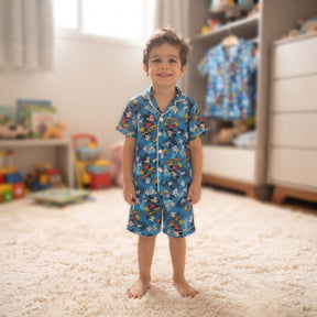Pijama Americano Mickey Infantil Menino Azul