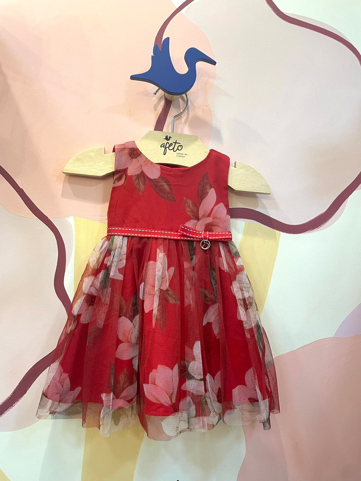 Vestido Regata Bambolina Infantil Fem Bebe Festa Floral