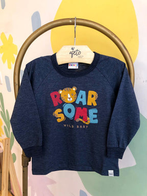 Camiseta manga longa menino Kaiani Roar Tigre